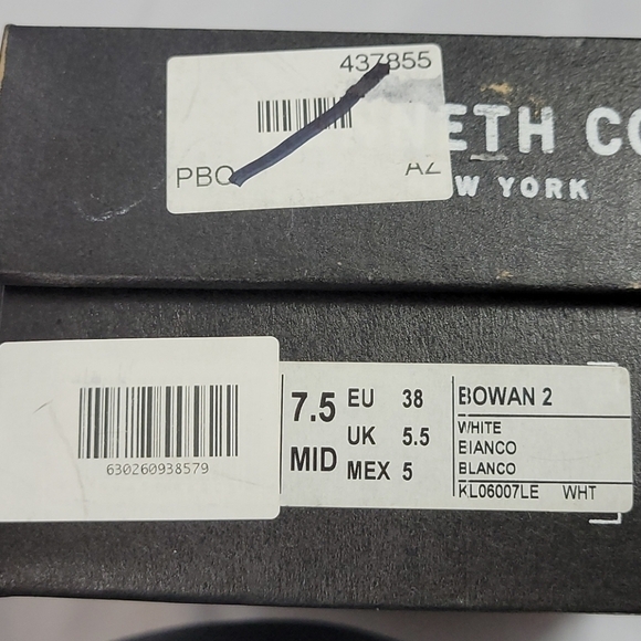 Kenneth Cole Bowan 2 Leather Slip-On Loafer White 7.5 - Picture 10 of 12